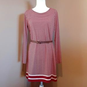 Tunic style polka dot dress